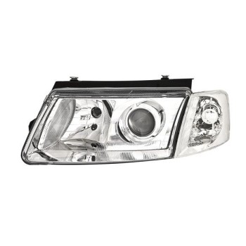 Φανάρια εμπρός για Vw Passat 3Β/B5 (1997-2000) - chrome , με λάμπες (Η1) - σετ 2τμχ.