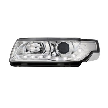 Φανάρια εμπρός led για Vw Passat Β4 (1993-1996) - chrome , με λάμπες (Η1) - σετ 2τμχ.