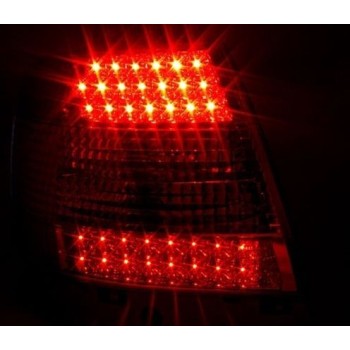 Πίσω φανάρια τύπου led για Audi A4 sedan (1995-2001) - μαύρα - σετ 2τμχ.