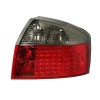 Πίσω φανάρια led για Audi A4 (2001-2004) - κόκκινα /chrome φιμέ - σετ 2τμχ.