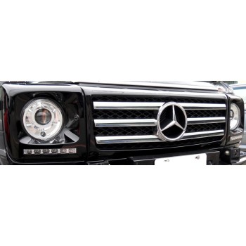 Φώτα ημέρας για Mercedes W461 / W463 G-CLASS (1989-2010) - ασημένια σετ 2τμχ.