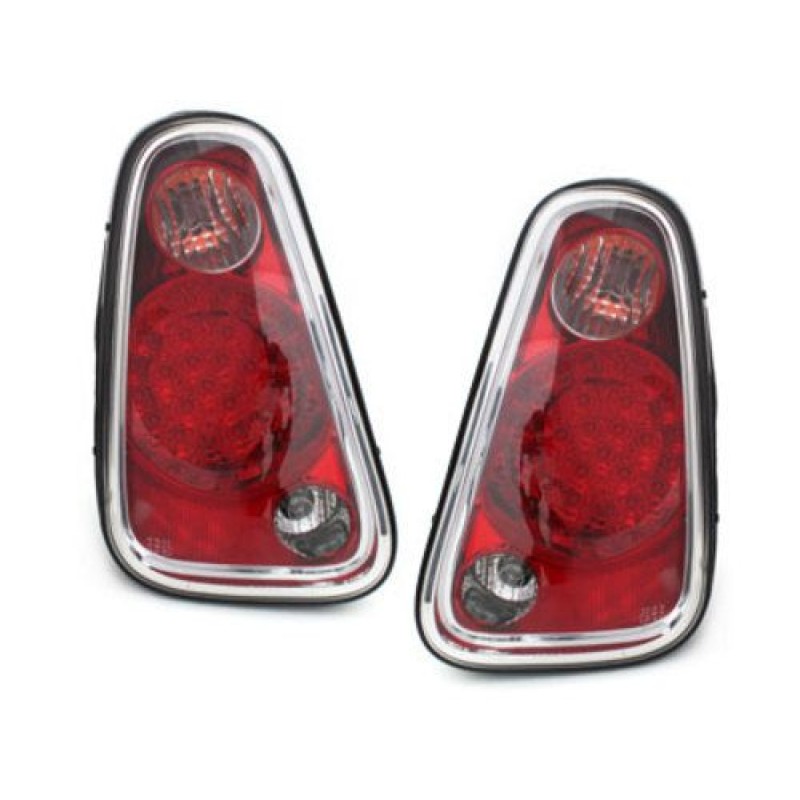 Πίσω φανάρια led για Mini Cooper (2002-2004) - μαύρα - σετ 2τμχ.