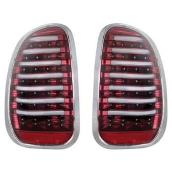 Πίσω φανάρια led για Mini Cooper (2009+) - μαύρα - σετ 2τμχ.