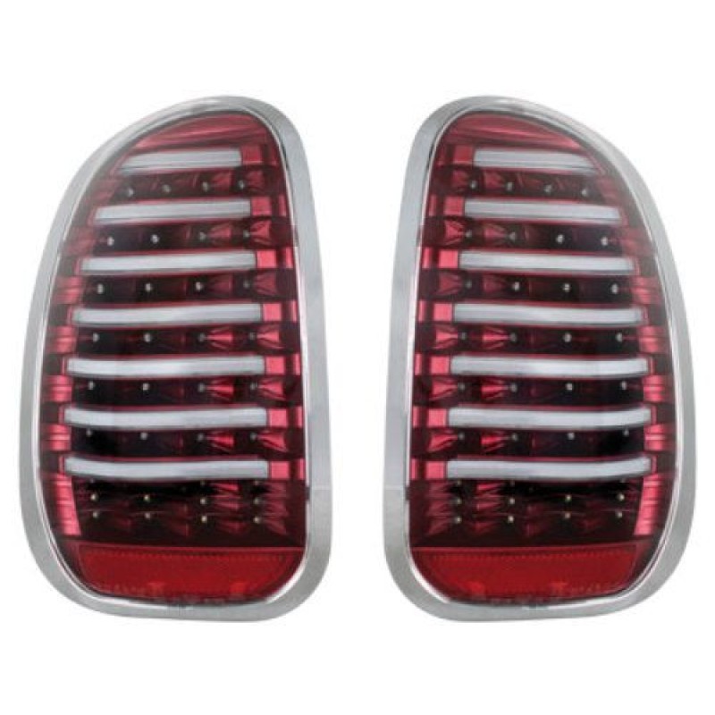 Πίσω φανάρια led για Mini Cooper (2009+) - μαύρα - σετ 2τμχ.