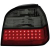 Πίσω φανάρια led για Vw Golf III - μαύρα  chrome - σετ 2τμχ.