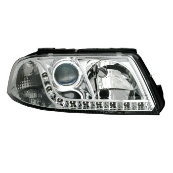 Φανάρια εμπρός led για Vw Passat B5.5 (2001-2005) - chrome , χωρίς λάμπες (Η7) - σετ 2τμχ.