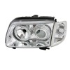 Φανάρια εμπρός angel eyes για Vw Polo 6N (1999-2001) - chrome , χωρίς λάμπες (Η7) - σετ 2τμχ.