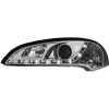 Φανάρια εμπρός led για Opel Tigra (1991-2000) - chrome , με λάμπες (Η1) - σετ 2τμχ.