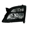 Φανάρια εμπρός angel eyes για Opel Vectra C (2002-2005) - μαύρα , χωρίς λάμπες (Η7) - σετ 2τμχ.