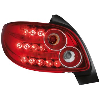 Πίσω φανάρια τύπου led για Peugeot 206 - σετ 2τμχ.