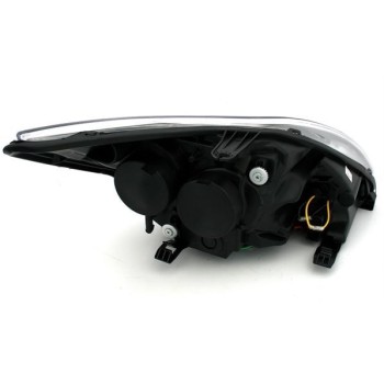 Φανάρια εμπρός για Ford Focus (2008-2011) - μαύρα , με λάμπες (Η1) - σετ 2τμχ.