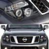 Φανάρια εμπρός led angel eyes για Nissan Navara D40 / Pathfinder (2005-2009) , με λάμπες (Η1) - σετ 2τμχ.