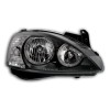 Φανάρια εμπρός angel eyes για Opel Corsa C(2001-2006) - μαύρα , χωρίς λάμπες (Η7) - σετ 2τμχ.