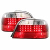 Πίσω φανάρια  led για BMW E38 (1994-2001) - με 3 led ταινίες chrome - σετ 2τμχ.