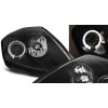 Φανάρια εμπρός angel eyes για Mitsubishi Eclipse (2000-2005) - black , με λάμπες (Η1) - σετ 2τμχ.