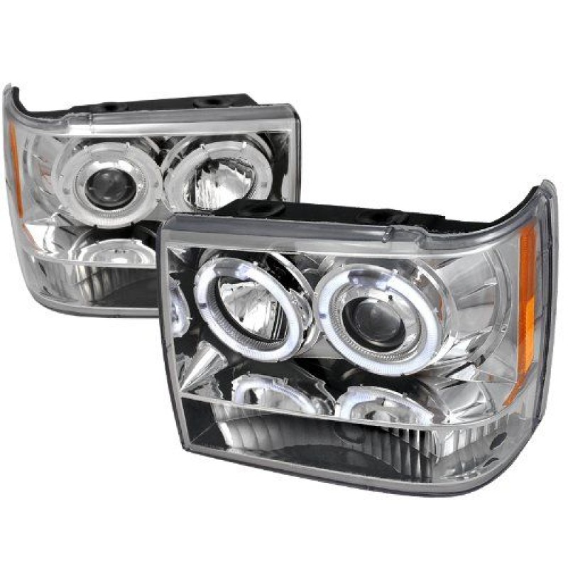 Φανάρια εμπρός angel eyes για Jeep Grand Cherokee (1993-1998) , με λάμπες (Η1) - σετ 2τμχ.