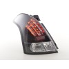 Πίσω φανάρια led για Suzuki Swift (2005-2010) - μαύρα - σετ 2τμχ.