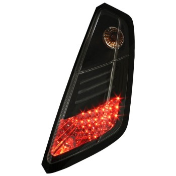 Πίσω φανάρια led για Fiat Grande Punto (2005+) - μαύρα - σετ 2τμχ.