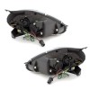 Φανάρια εμπρός led για Fiat Grande Punto (2005+) - black , με λάμπες (Η1) - σετ 2τμχ.