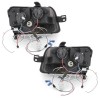 Φανάρια εμπρός led για Fiat Panda (2003-2009) - chrome , με λάμπες (Η1) - σετ 2τμχ.