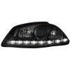 Φανάρια εμπρός led για Seat ibiza 6L (2002-2008) - μαύρα , με λάμπες (Η1) - σετ 2τμχ.