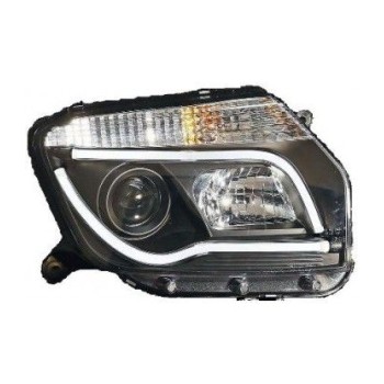 Φανάρια εμπρός led για Dacia Duster (2009+) - lightbar design , χωρίς λάμπες (Η7) - σετ 2τμχ.