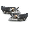 Φανάρια εμπρός led για Vw Tiguan (2007-2011) , black , με λάμπες (Η1) - σετ 2τμχ.