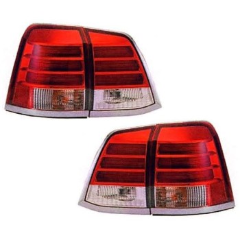 Πίσω φανάρια led για Toyota Land Cruiser  J200 (2007+) - chrome - σετ 2τμχ.