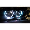 RGB δαχτυλίδια angel eyes led για BMW E46 coupe (1998-2003) / BMW E46 Sedan, Combi (1998-2005) - με τηλεχειρισμό για αλλαγή χρωμάτων