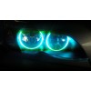 RGB δαχτυλίδια angel eyes led για BMW E46 coupe (1998-2003) / BMW E46 Sedan, Combi (1998-2005) - με τηλεχειρισμό για αλλαγή χρωμάτων