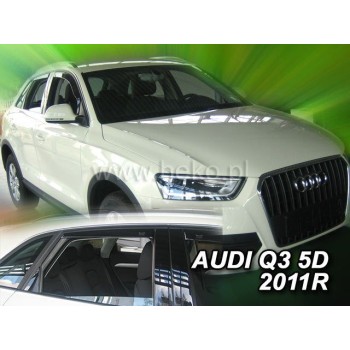 Ανεμοθραύστες για Audi Q3 (2011+) - 4 τμχ. εμπρός και πίσω