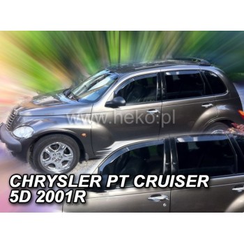 Ανεμοθραύστες για Chrysler PT Cruiser (2001+) 5 πορτο -  4 τμχ. εμπρός και πίσω