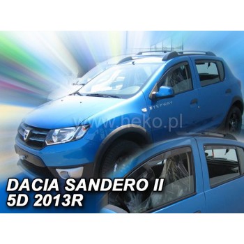 Ανεμοθραύστες για Dacia Sandero / Stepway II (2013+) 5 πορτο - 4 τμχ. εμπρός και πίσω