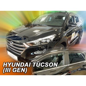 Ανεμοθραύστες για Hyundai Tucson (2015-2019) 5 πορτο - 4 τμχ. εμπρός και πίσω