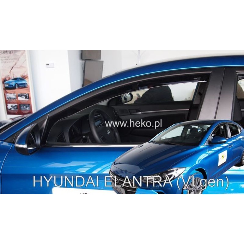 Ανεμοθραύστες για Hyundai Elantra (2000-2006) 5 πορτο - 4 τμχ. εμπρός και πίσω