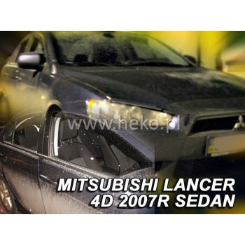 Ανεμοθραύστες για Mitsubishi Lancer (1992-1995) sedan - 4 τμχ. εμπρός και πίσω