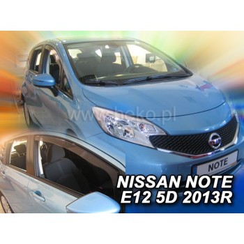 Ανεμοθραύστες για Nissan Note (2013+) 5 πορτο - 4 τμχ. εμπρός και πίσω