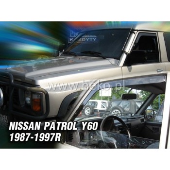 Ανεμοθραύστες για Nissan Patrol (1987-1997) χωρίς ηλ. καθρέπτες 3/5 πορτο - 2 τμχ. εμπρός