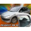 Ανεμοθραύστες για Peugeot 206  5 πορτο - 4 τμχ. εμπρός και πίσω