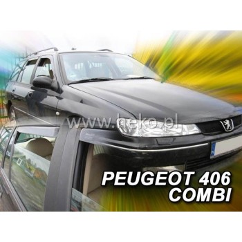 Ανεμοθραύστες για Peugeot 406   (1995+) sedan  - 4 τμχ. εμπρός και πίσω