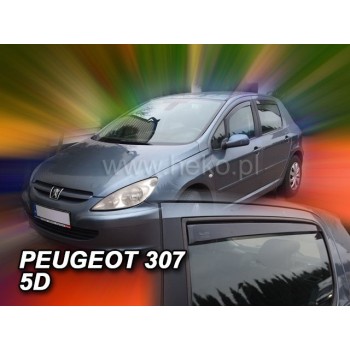 Ανεμοθραύστες για Peugeot 307 (2001+) combi - 4 τμχ. εμπρός και πίσω