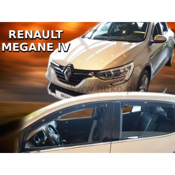 Ανεμοθραύστες για Renault Megane (2016+) 5 πορτο - 4 τμχ εμπρός και πίσω