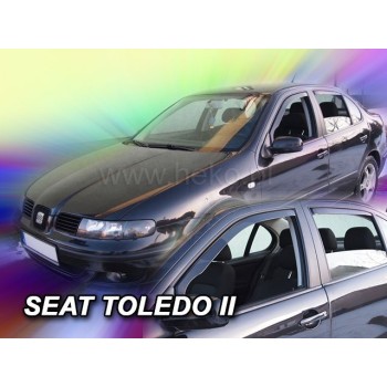 Ανεμοθραύστες για Seat Toledo /Leon (1999-2006) sedan - 4 τμχ. εμπρός και πίσω