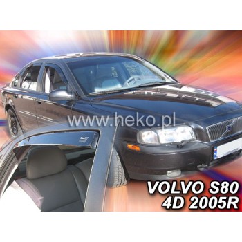 Ανεμοθραύστες για Volvo S80 (1998-2006) sedan - 4 τμχ εμπρός και πίσω