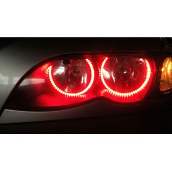 RGB δαχτυλίδια angel eyes led με επικάλυψη ματ για BMW E36 / E38 / E39 με τηλεχειρισμό για αλλαγή χρώματος