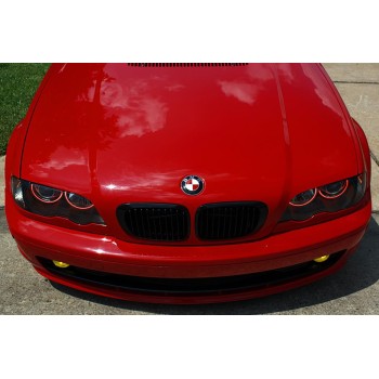 Δαχτυλίδια angel eyes για BMW E46 coupe (1998-2003) / BMW E46 Sedan, Combi (1998-2005) - κόκκινο χρώμα