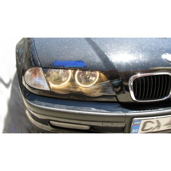 Δαχτυλίδια angel eyes για  BMW E46 coupe (1998-2003) / BMW E46 Sedan, Combi (1998-2005) με 66 led - κίτρινο χρώμα