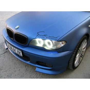 Δαχτυλίδια led angel eyes για  BMW E46 coupe (2003+) με 60 led - λευκά