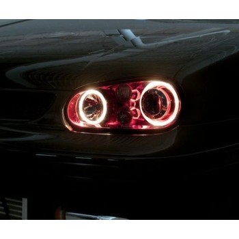 Δαχτυλίδια angel eyes CCFL για Vw Golf 4 - κόκκινα