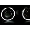 Φανάρια εμπρός angel eyes για Bmw E36 (1991-1999) 2d coupe - black , με λάμπες (Η1) - σετ 2τμχ.